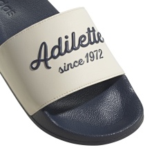 adidas Adilette Shower - Adilette Schriftzug - blau/weiss Badeschuhe Herren